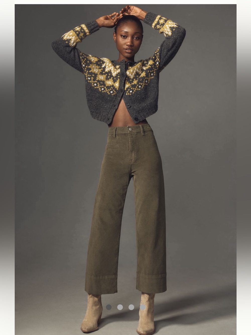 Pistola Penny High-Rise Wide Leg Crop Corduroy Edition